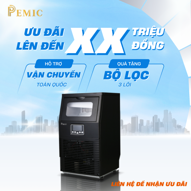 Hướng Dẫn Chọn Mua Máy Làm Đá: Tìm Hiểu và Đánh Giá Máy Làm Đá P-Emic PK-30 1 Máy Làm Đá P-Emic PK-30
