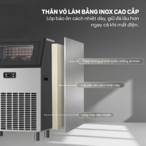 Máy làm đá viên 120kg - PK-120 8 may lam da tinh khiet