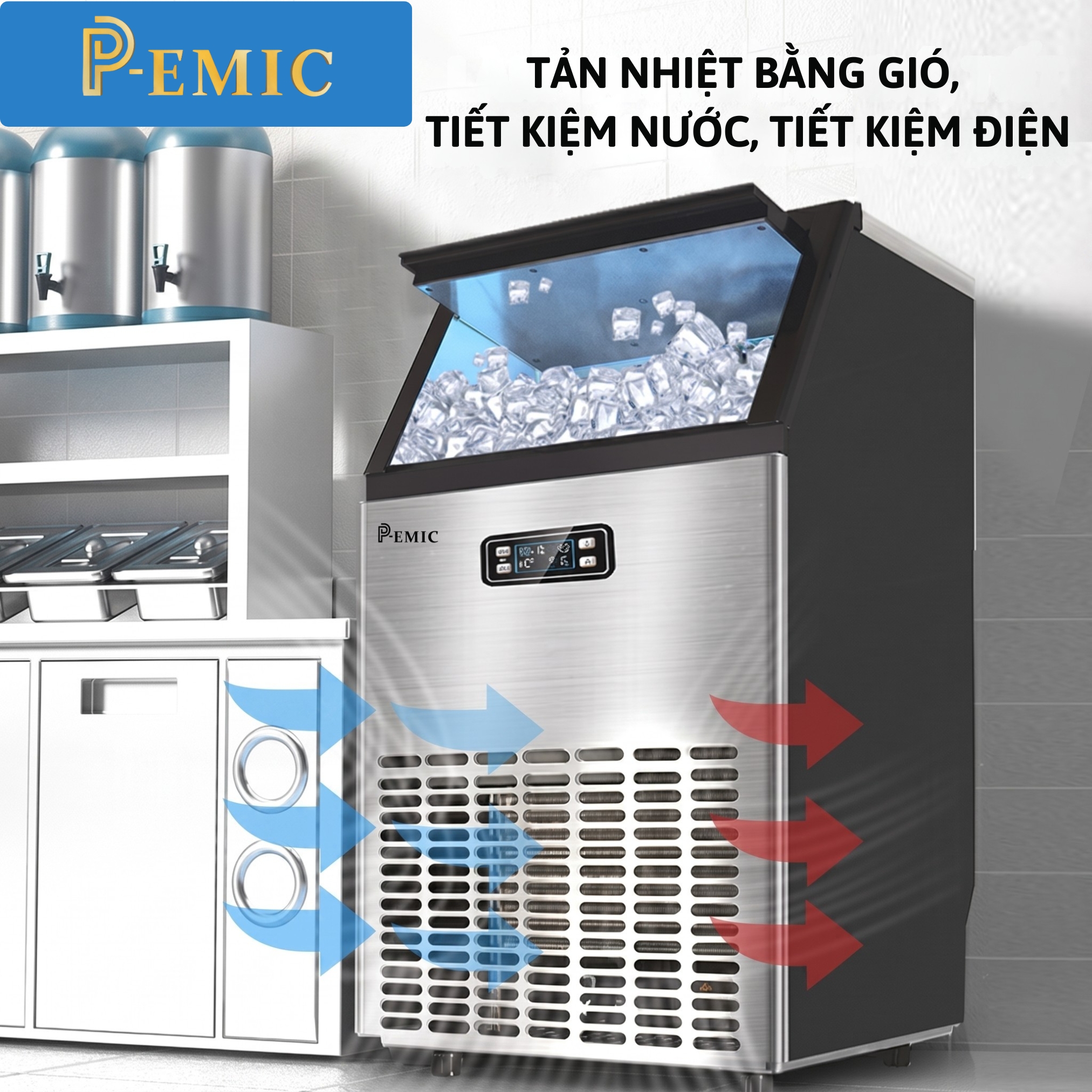 Máy Làm Đá 65kg - PK-65 3 Máy Làm Đá 65kg - PK-65 - Ảnh 3