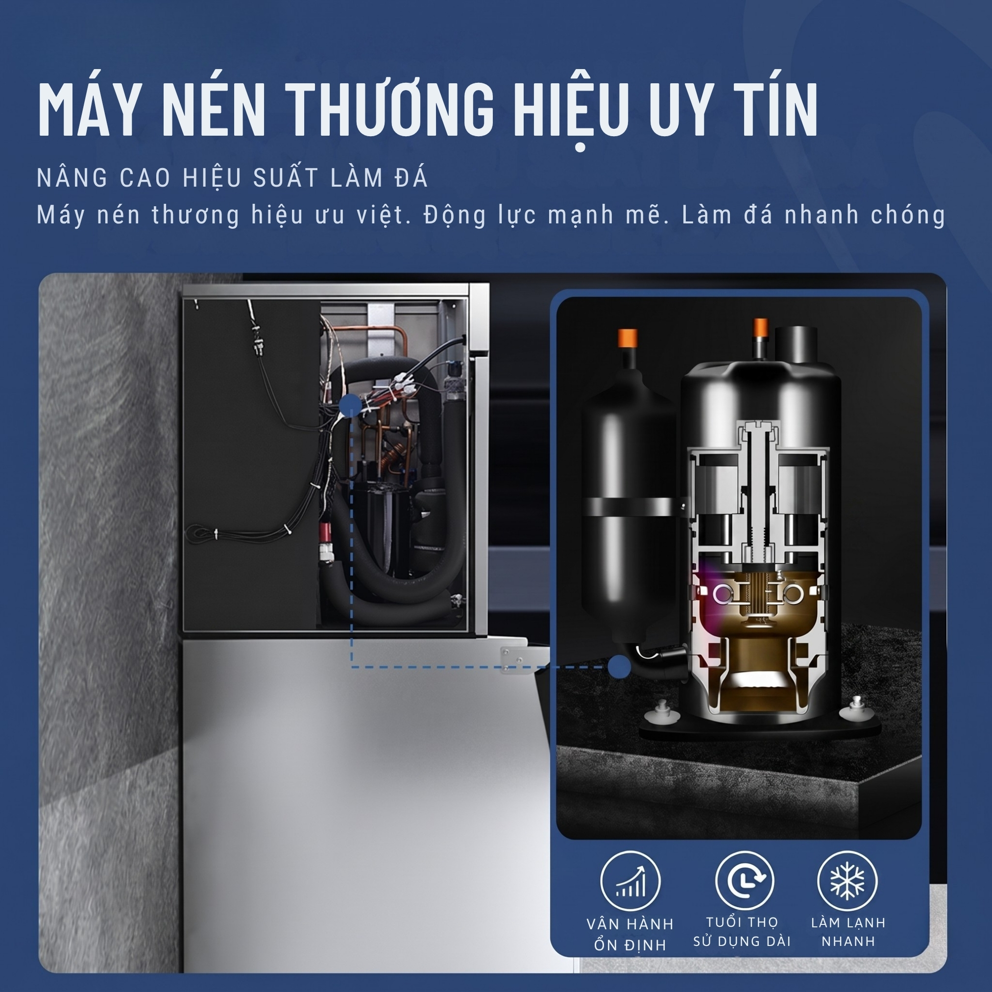 Máy làm đá 300kg - P-300A 2 Máy làm đá 300kg - P-300A - Ảnh 2