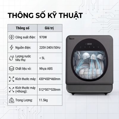 Máy Rửa Chén P-X503 15 Generated Image March 12 2026 11 10AM
