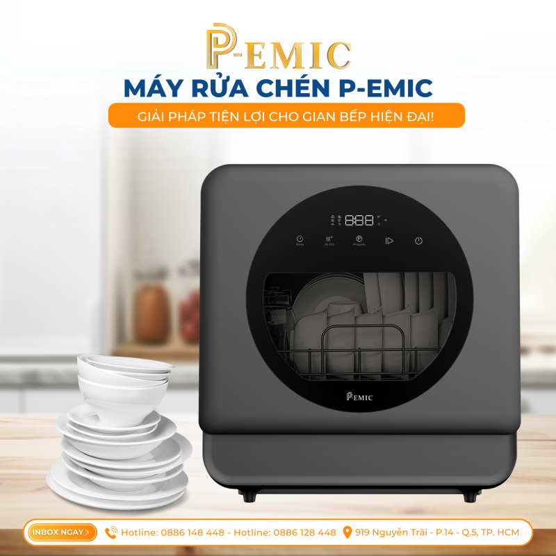 11 Lý Do Nên Sử Dụng Máy Rửa Chén P-EMIC P-X503-41200 1 máy rửa chén