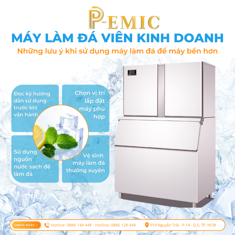 5 Tiêu Chí Giúp Bạn Chọn Máy Làm Đá Phù Hợp 2 máy làm đá