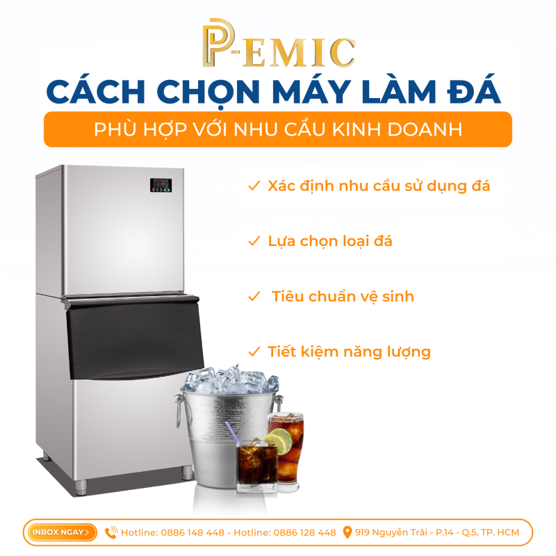 Cách Chọn Máy Làm Đá Phù Hợp Với Nhu Cầu Kinh Doanh 1 máy làm đá