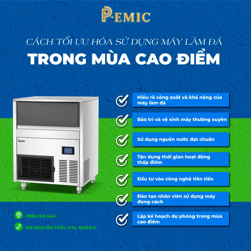 Cách Tối Ưu Hóa Sử Dụng Máy Làm Đá Trong Mùa Cao Điểm 1 máy làm đá