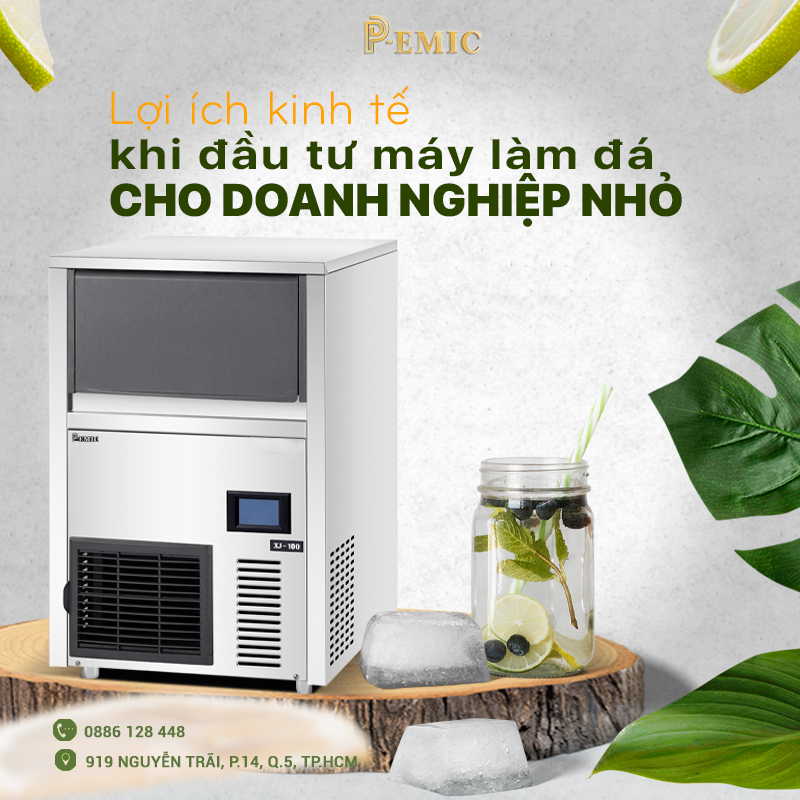 Lợi ích kinh tế khi đầu tư máy làm đá cho doanh nghiệp nhỏ 1 máy làm đá