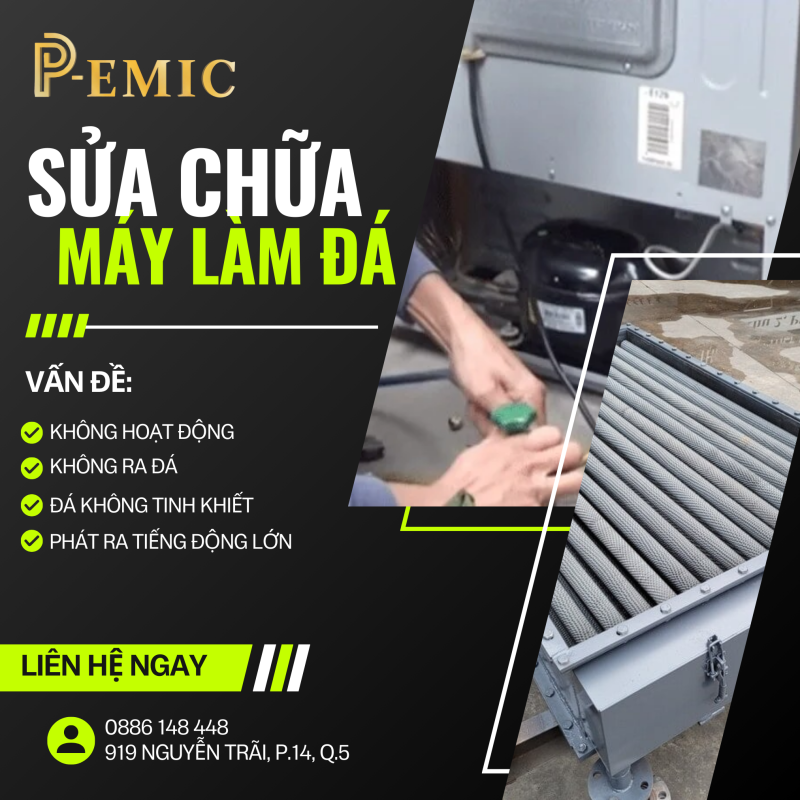 CHÍNH SÁCH BẢO HÀNH SẢN PHẨM VÀ DỊCH VỤ HỖ TRỢ MÁY LÀM ĐÁ VIÊN P-EMIC 3 máy làm đá