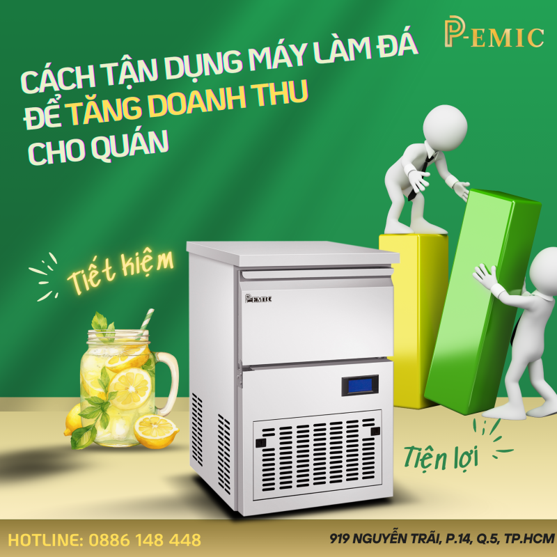 Máy làm đá P-EMIC có phải là thương hiệu máy làm đá đáng tin cậy? 2 Máy làm đá P-emic