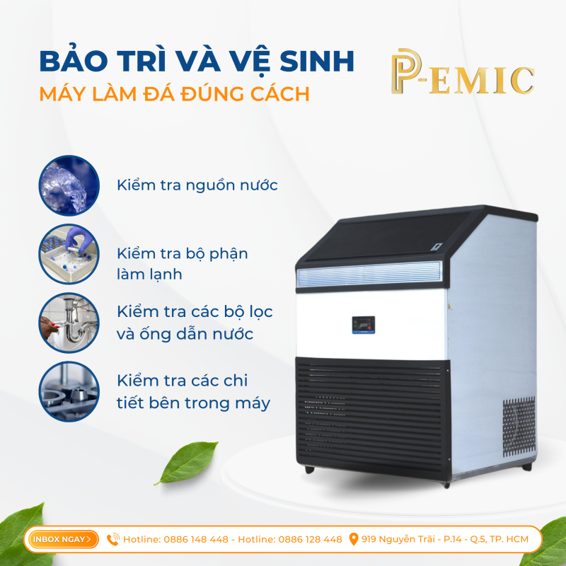 Bảo trì và Vệ Sinh Máy Làm Đá Đúng Cách: Hướng Dẫn Chi Tiết Giúp Máy Làm Đá Hoạt Động Hiệu Quả 1 vệ sinh máy làm đá