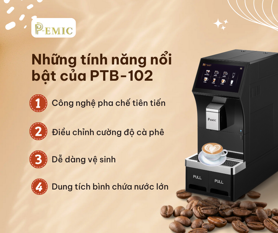 Máy pha cà phê tự động PTB-102