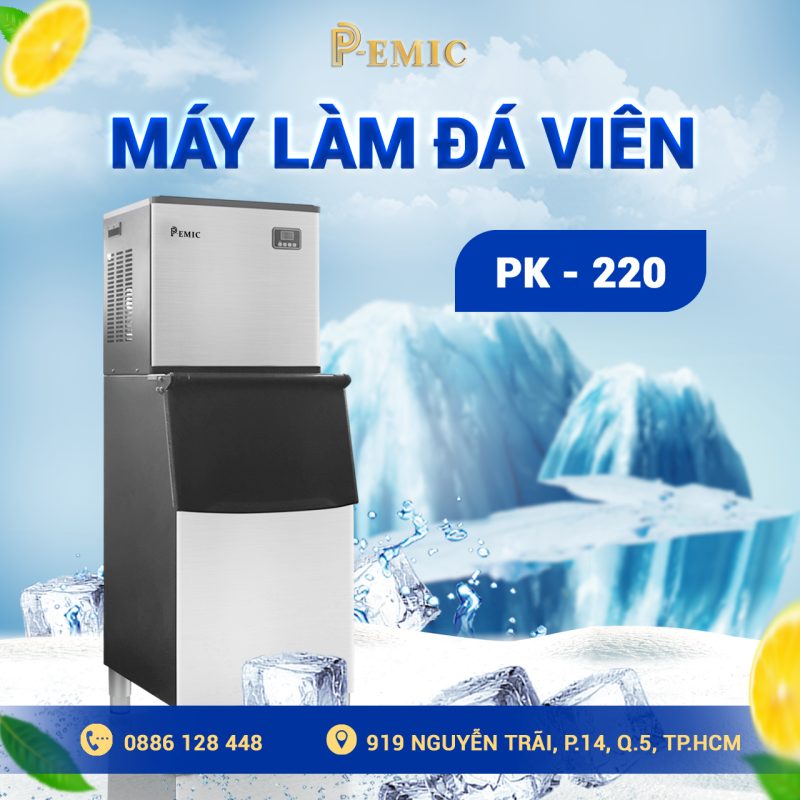 Review máy làm đá PK-220 – Lựa chọn lý tưởng cho nhà hàng và khách sạn lớn 1 Máy làm đá PK-220