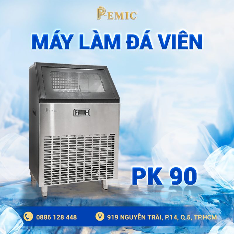 Máy làm đá PK-90 – Lựa chọn tiết kiệm, hiệu quả cho quán cà phê nhỏ 1 Máy làm đá PK-90
