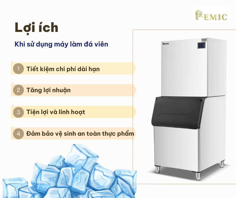 Lợi ích khi sử dụng máy làm đá