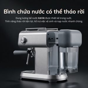 Máy pha cà phê bán tự động KFJ8818 15 kfj8818 binh chua nuoc thao roi