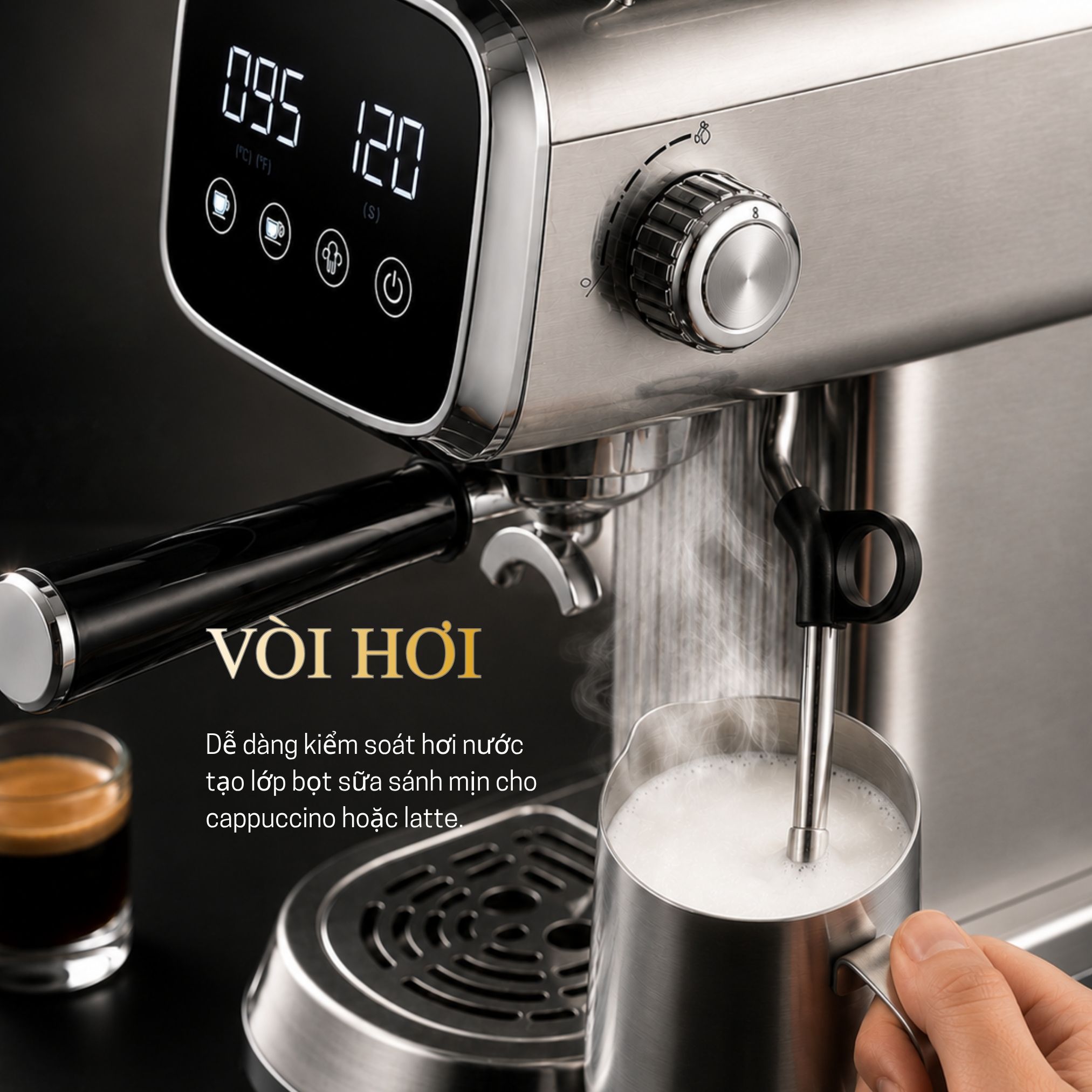 Máy pha cà phê bán tự động KFJ8818A 4 Máy pha cà phê bán tự động KFJ8818A - Ảnh 4
