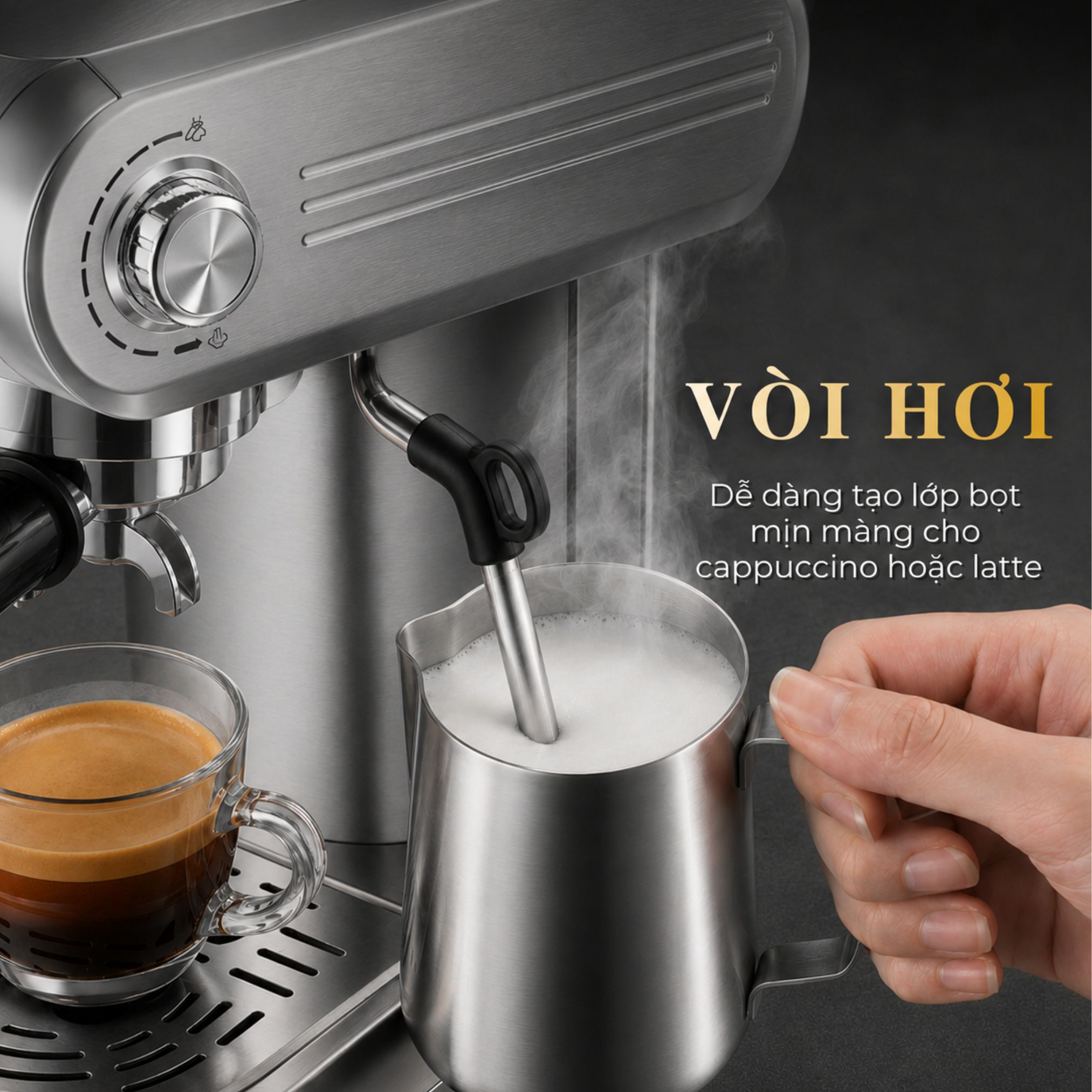 Máy pha cà phê bán tự động KFJ8819A 4 Máy pha cà phê bán tự động KFJ8819A - Ảnh 4