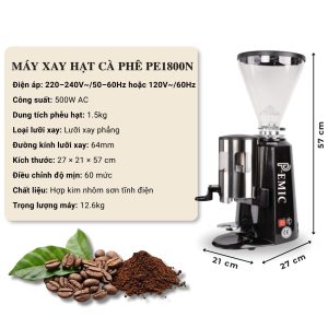 pe1800n may xay hat ca phe thong so