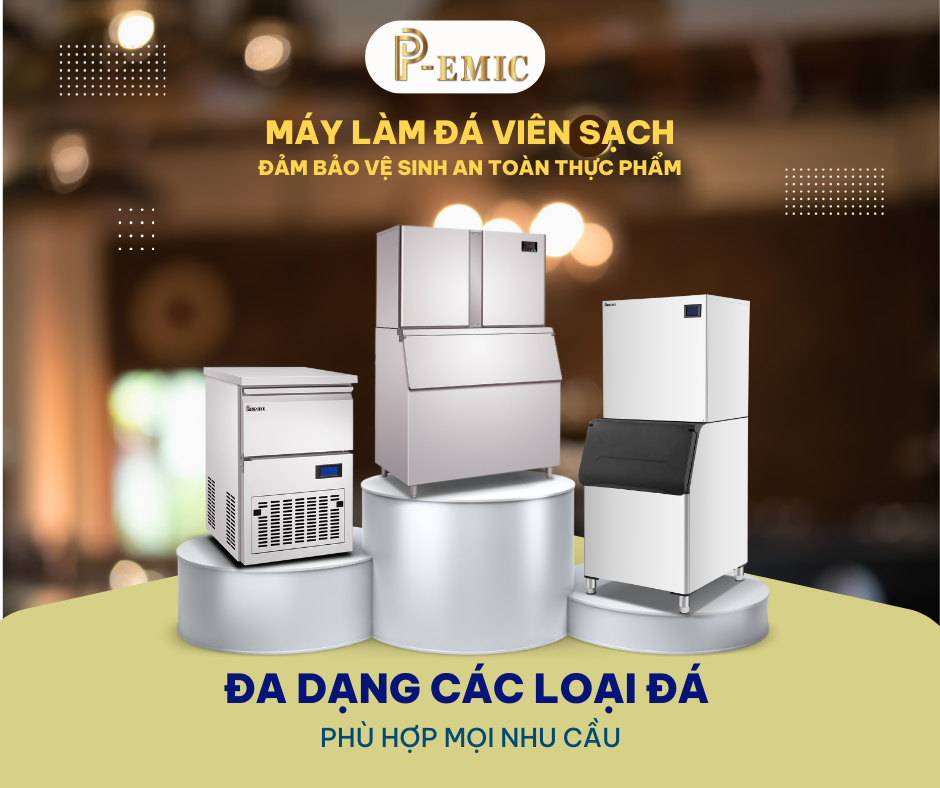 Đa dạng các loại đá viên sạch từ P-EMIC 4 Đá viên sạch