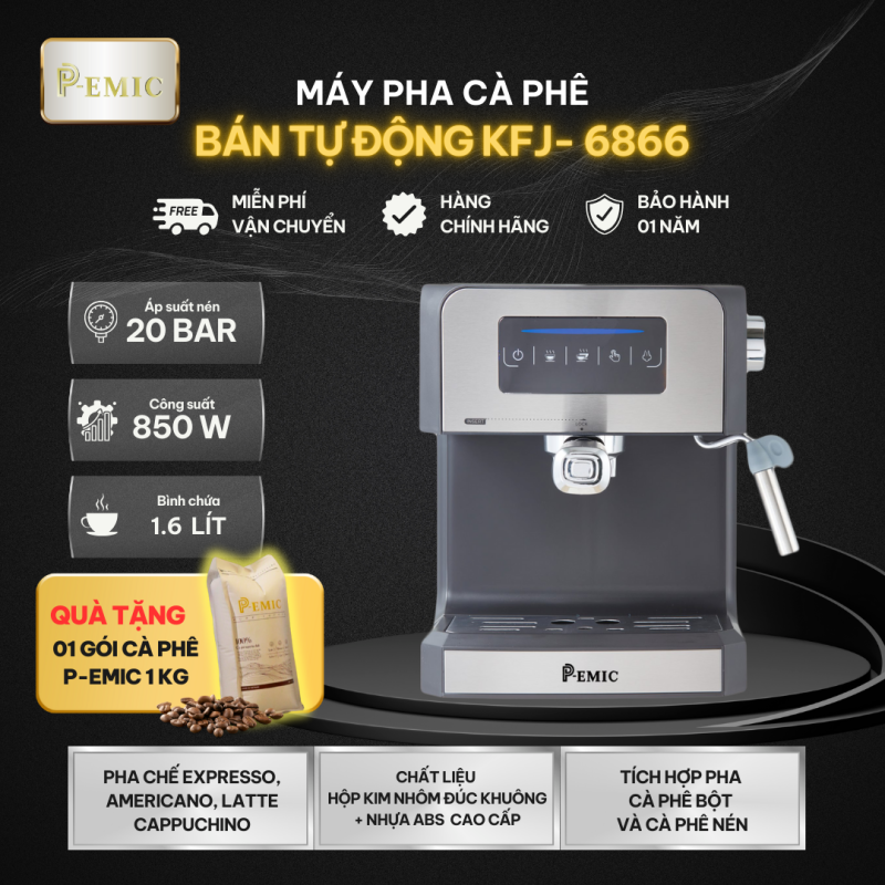 Thưởng thức một ly cà phê sữa đá ngay tại văn phòng mỗi ngày, ngon như ngoài quán, tại sao không? 3 Máy pha cà phê KFJ - 6866