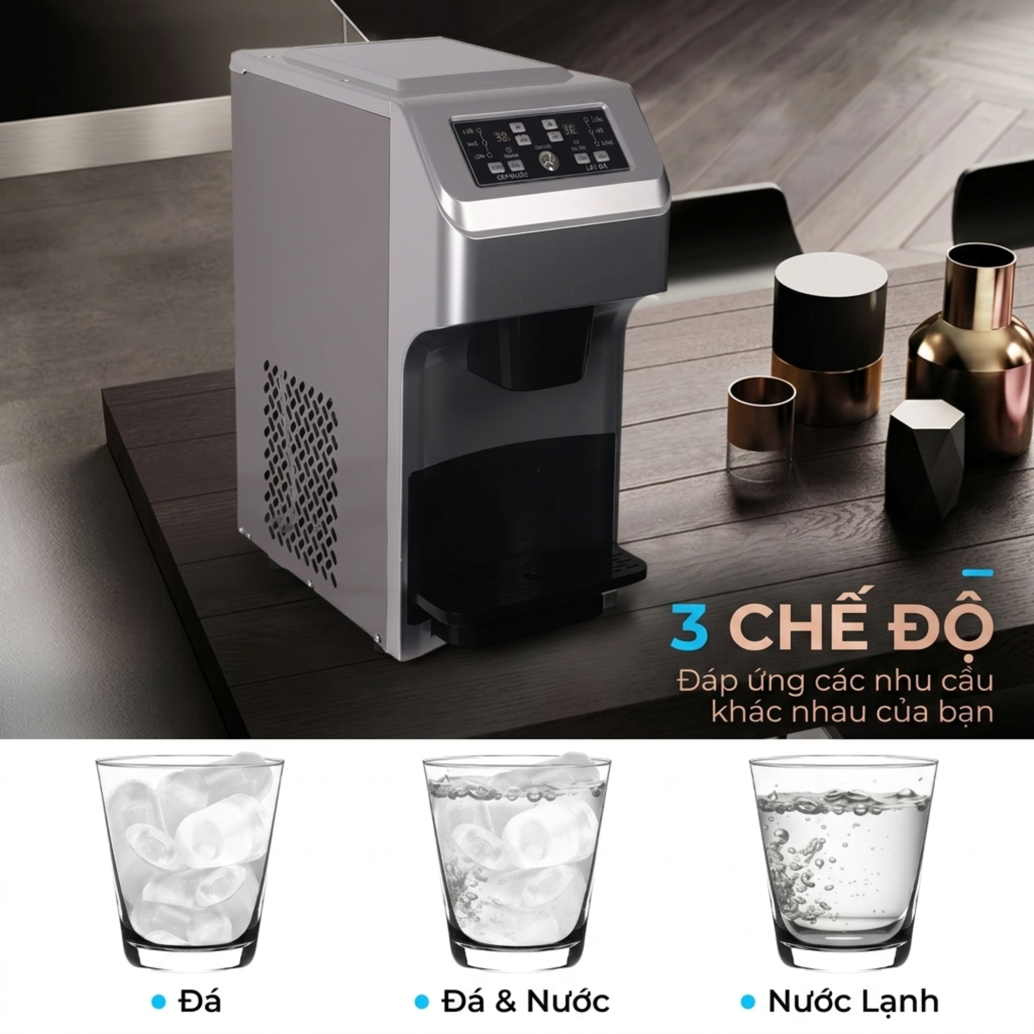 Máy làm đá 30kg - PK-30D 3 Máy làm đá 30kg - PK-30D - Ảnh 3