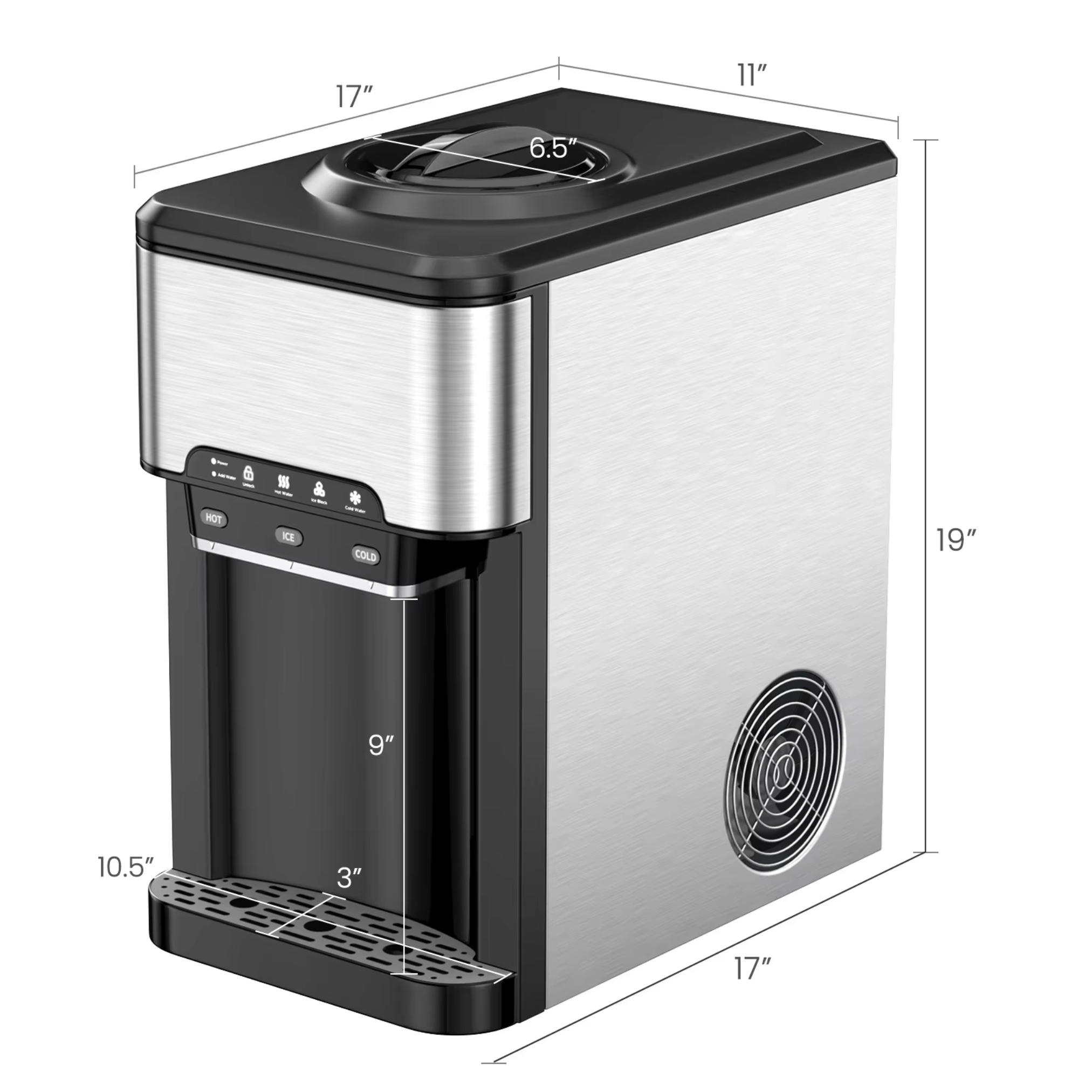 Máy làm đá viên 3in1 20kg - PK-20YLR 6 Máy làm đá viên 3in1 20kg - PK-20YLR - Ảnh 6