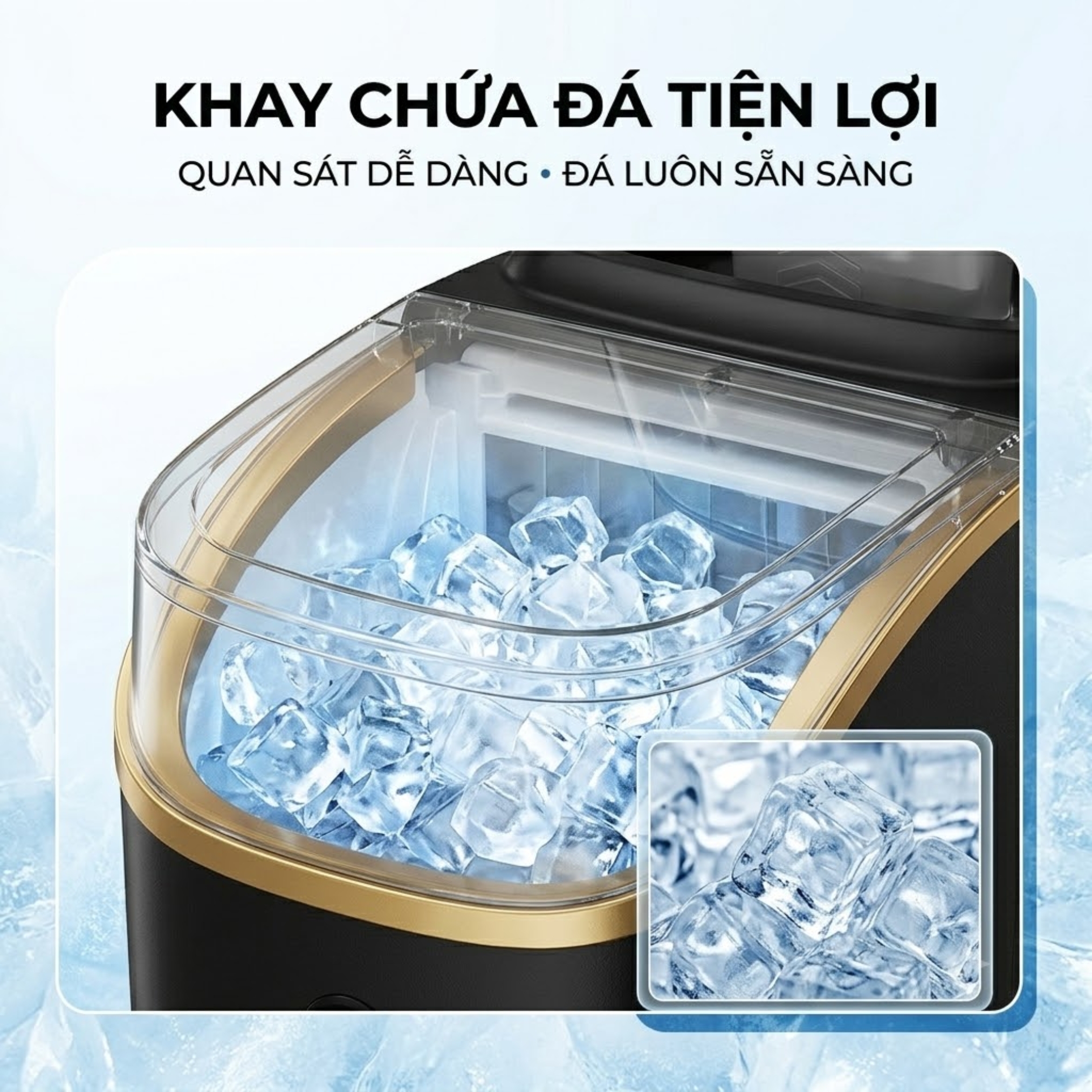 Máy làm đá mini 12kg - PK-15AF 3 Máy làm đá mini 12kg - PK-15AF - Ảnh 3