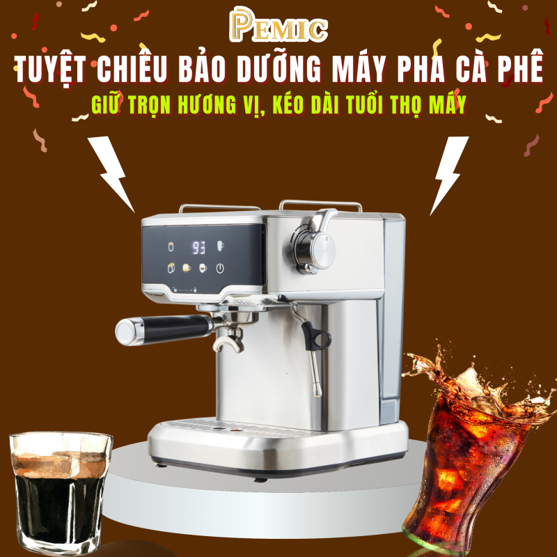 Tuyệt chiêu bảo dưỡng máy pha cà phê P-EMIC: Giữ trọn hương vị, kéo dài tuổi thọ máy 1 máy pha cà phê