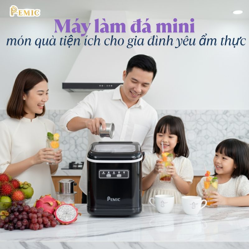 Máy làm đá mini phù hợp cho những mô hình nào? 4 may lam da mini