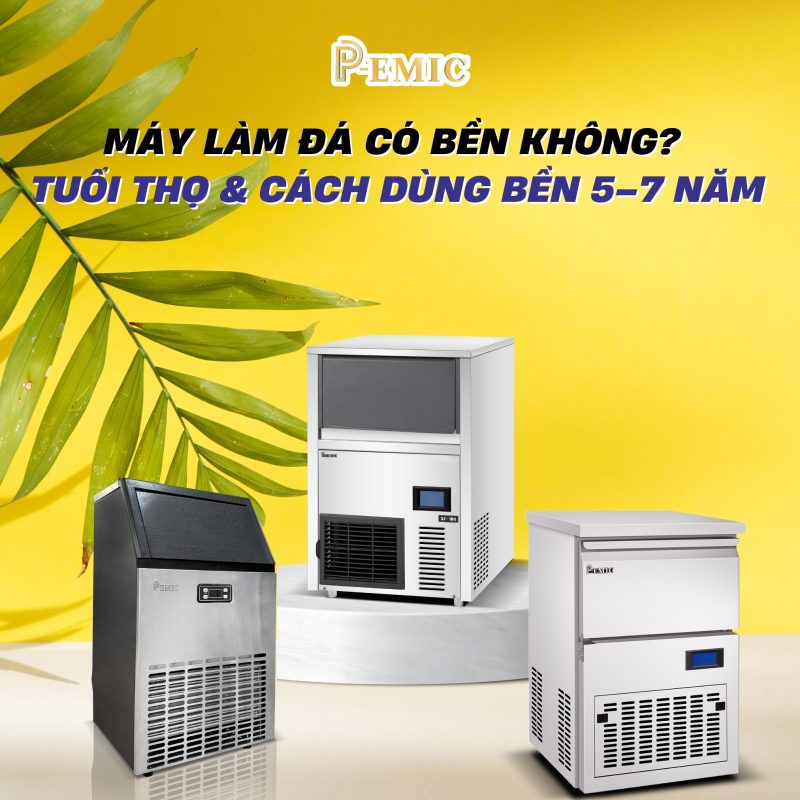 Máy làm đá cho quán nhỏ: Nên đầu tư hay tiếp tục mua đá ngoài? 2 máy làm đá