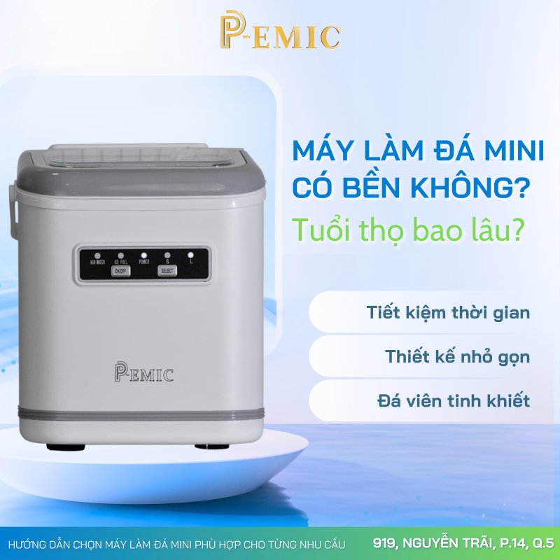 Máy làm đá mini phù hợp cho những mô hình nào? 2 máy làm đá mini