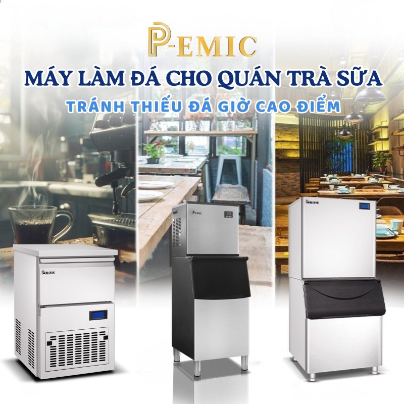 Công suất máy làm đá: Cách tính đúng theo menu & lượng khách để không thiếu đá giờ cao điểm 4 máy làm đá