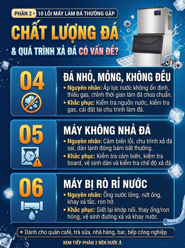 lỗi máy làm đá