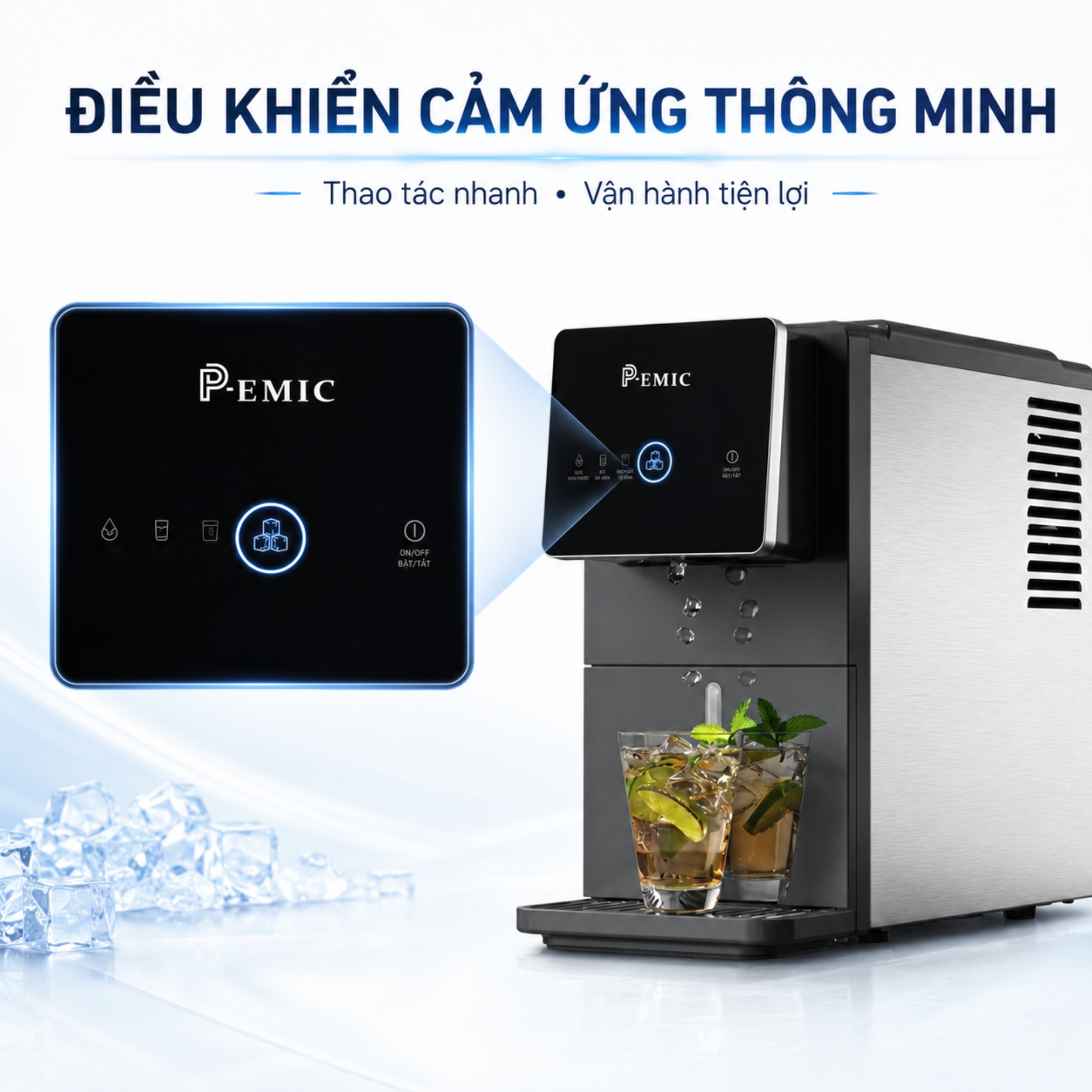 Máy làm đá kim cương PK-15DN 2 Máy làm đá kim cương PK-15DN - Ảnh 2