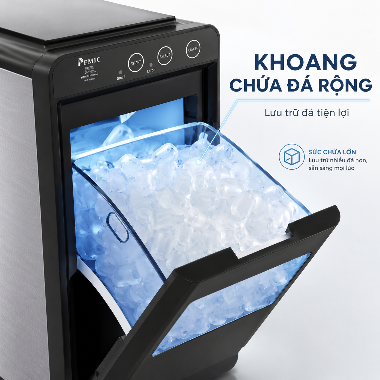 Máy làm đá mini PK-12U 3 Máy làm đá mini PK-12U - Ảnh 3