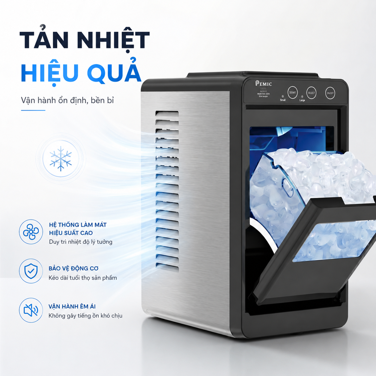 Máy làm đá mini PK-12U 6 Máy làm đá mini PK-12U - Ảnh 6