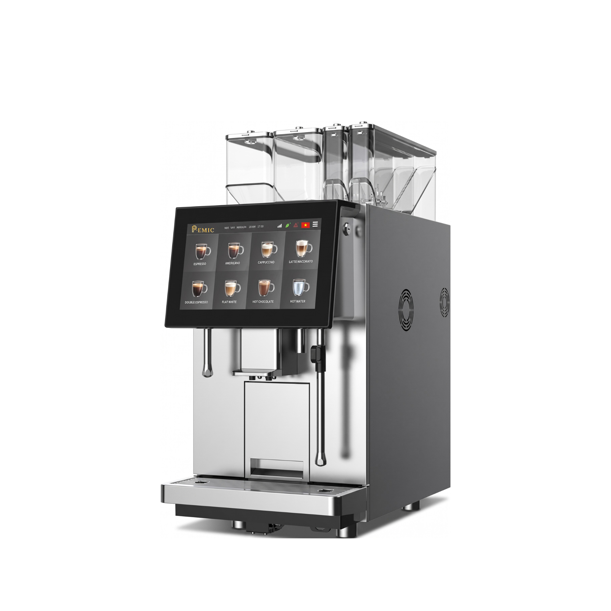 Máy pha cà phê siêu tự động PTB302-2DZ 1 MÁY PHA CÀ PHÊ SIÊU TỰ ĐỘNG