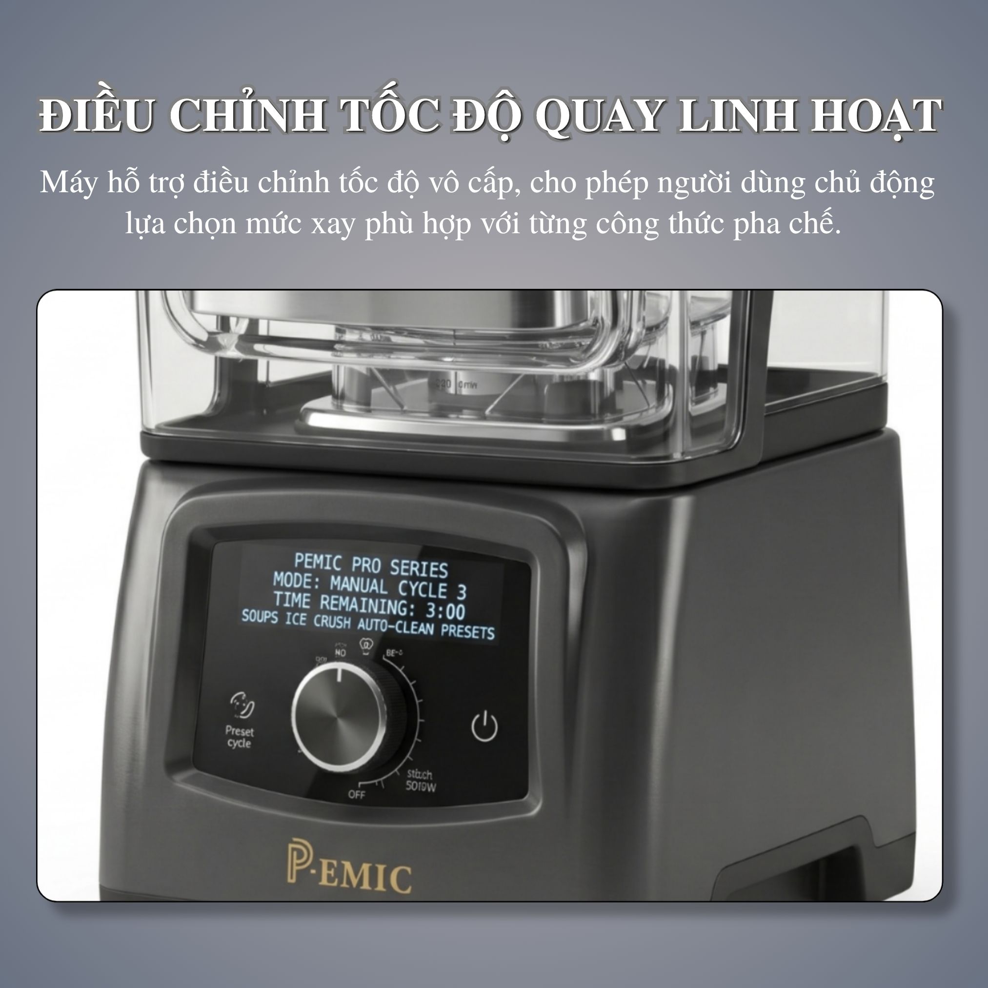 Máy Xay Sinh Tố Công Nghiệp X3 5 Máy Xay Sinh Tố Công Nghiệp X3 - Ảnh 5