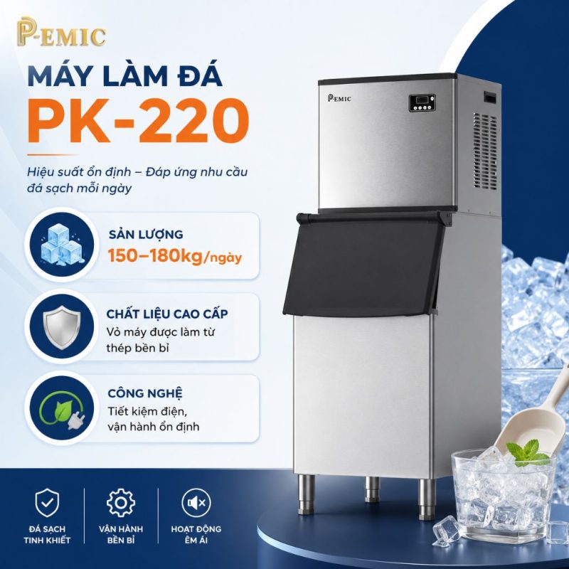 Máy Làm Đá Công Nghiệp: Khi Nào Quán Cần Nâng Cấp Trước Cao Điểm Hè? 5 Máy làm đá công nghiệp cho quán có quy mô lớn