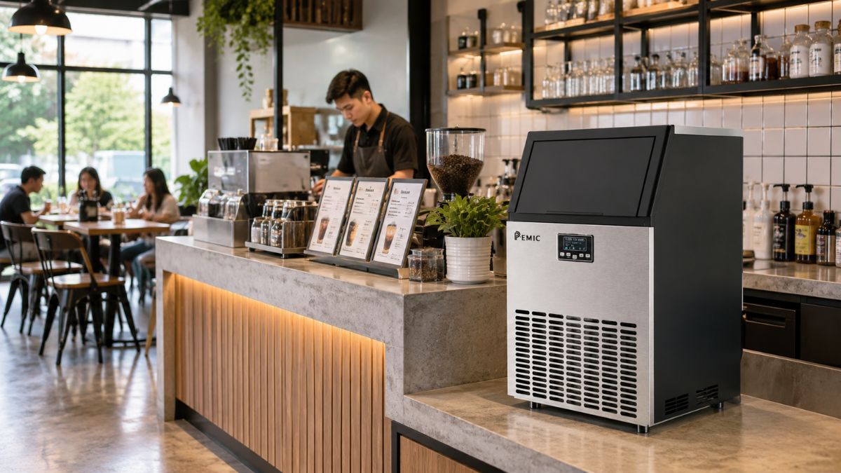 Giá Máy Làm Đá Viên Phụ Thuộc Yếu Tố Nào? Tư Vấn Chọn Đúng Ngân Sách Hè 4 Máy làm đá viên cho nhóm quán cà phê, trà sữa quy mô vừa