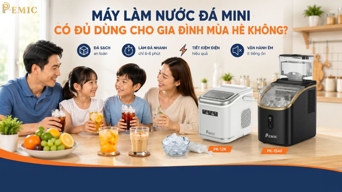 Máy Làm Nước Đá Mini Có Đủ Dùng Cho Gia Đình Mùa Hè Không?