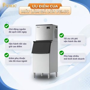 Ưu điểm của máy làm đá lớn